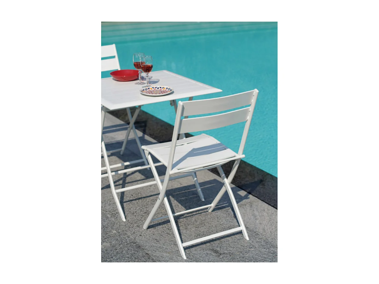 Tavolo pieghevole Lucca MOIA bianco