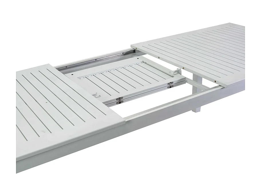 Tavolo alluminio Monterey allungabile bianco cm 220/280x100h75