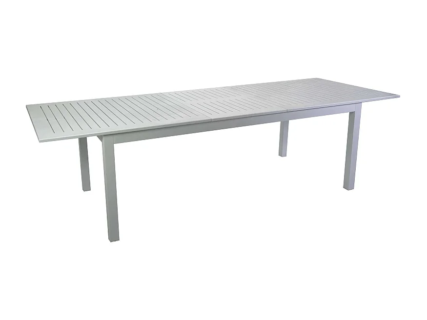 Tavolo alluminio Monterey allungabile bianco cm 220/280x100h75