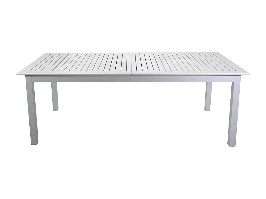 Tavolo alluminio Monterey allungabile bianco cm 220/280x100h75