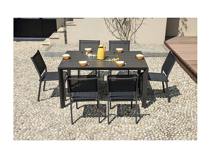 Tavolo Giacinto 100/150X150 Antracite - Gambe Scorrevoli Moia