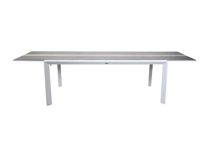 Tavolo alluminio allungabile Riverside bianco hpl cm 200/300,5x104h76