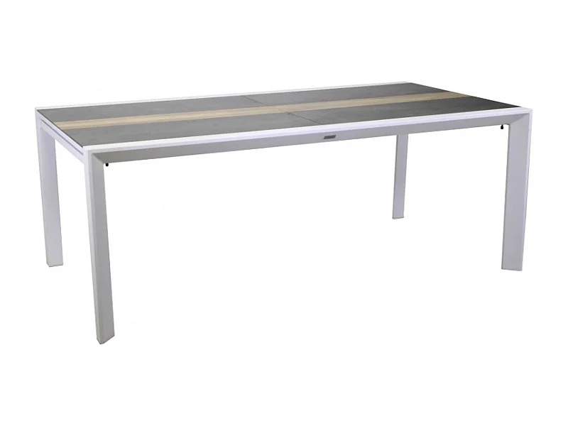 Tavolo alluminio allungabile Riverside bianco hpl cm 200/300,5x104h76