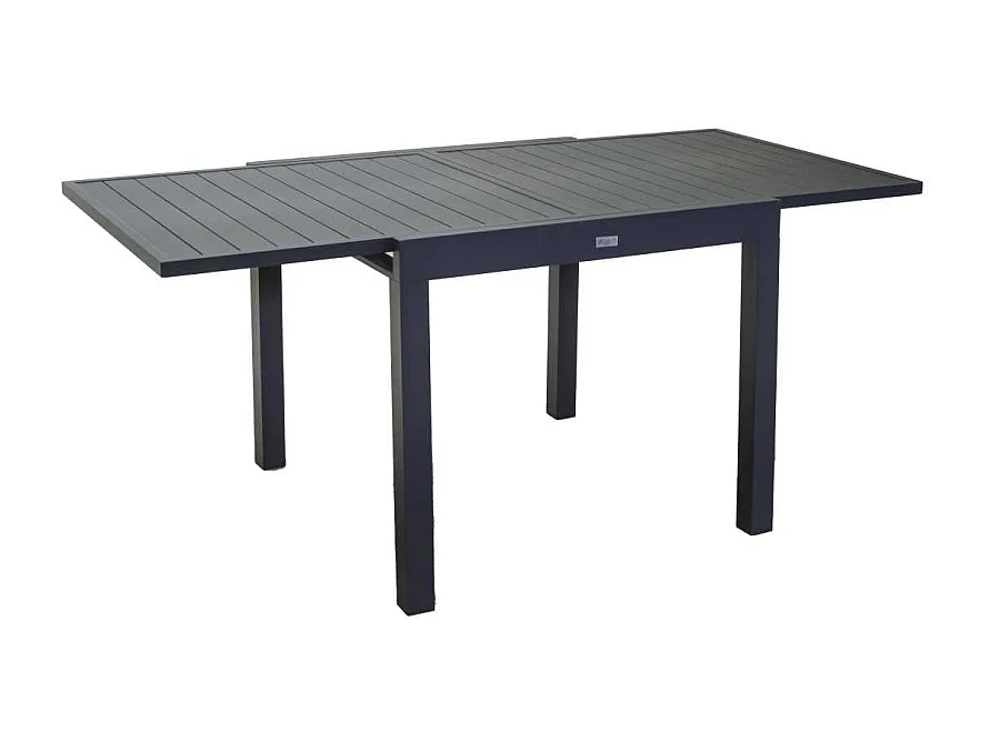 Tavolo alluminio sullivan allungabile antracite cm 90/180x90h73