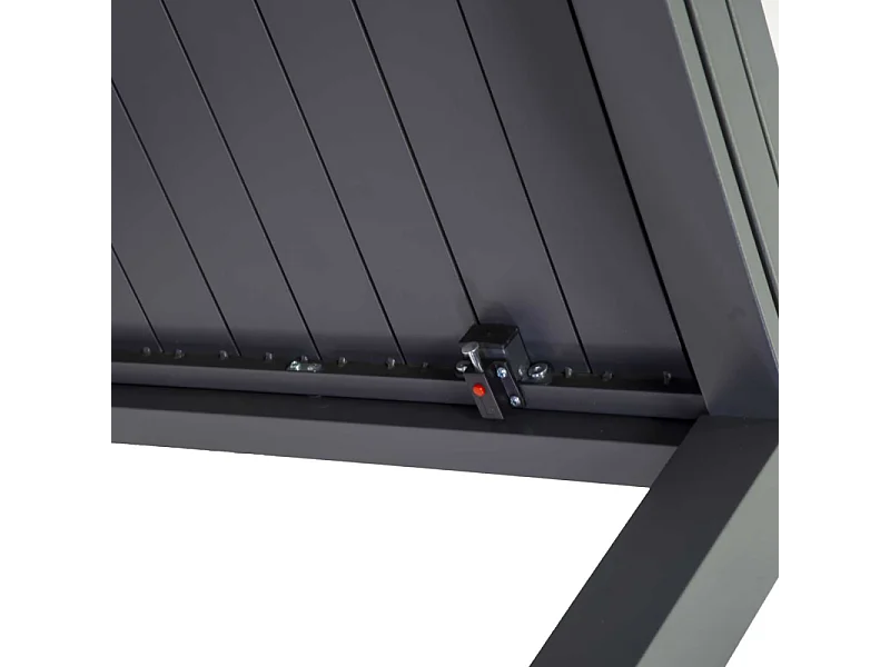 Tavolo alluminio sullivan allungabile antracite cm 90/180x90h73