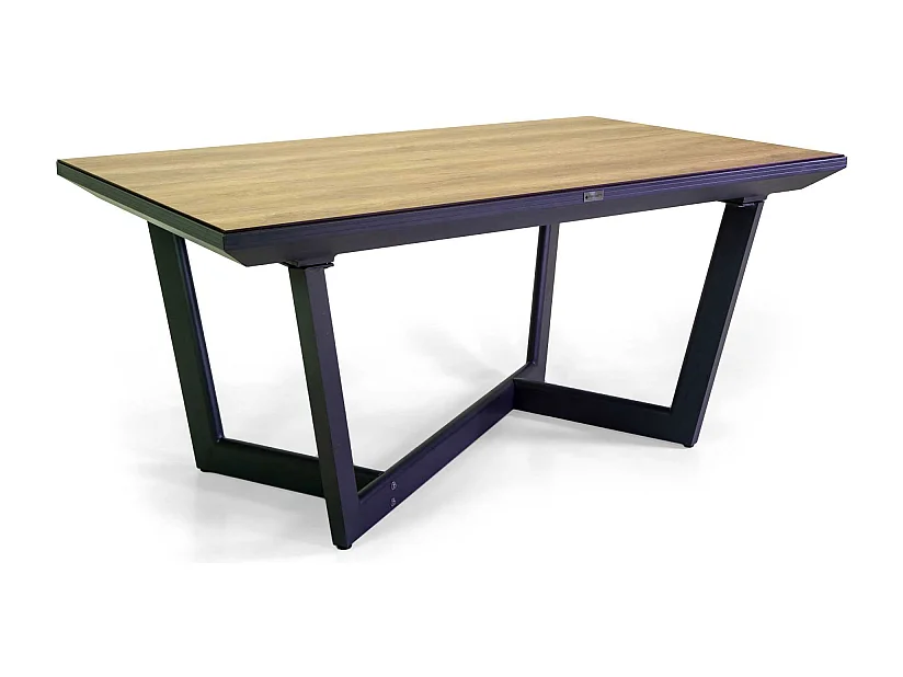 Tavolo alluminio Riverside Deluxe allungabile antracite top hpl cm 160/240x100h75