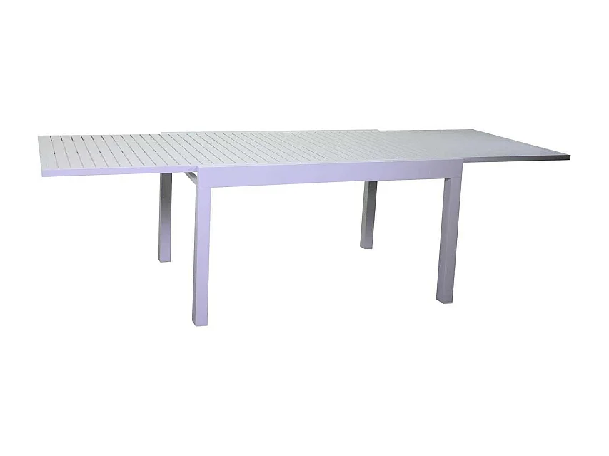 Tavolo alluminio Cleveland allungabile bianco cm 125/250x75h75