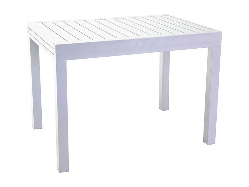 Tavolo alluminio Cleveland allungabile bianco cm 125/250x75h75