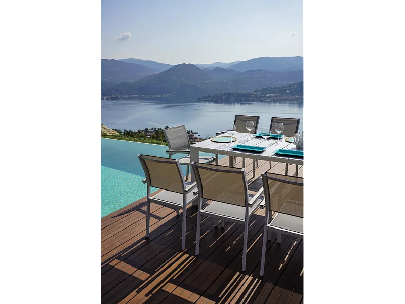 Tavolo Nettuno Allungabile 200/300 X 100 Cm - Allungo Con Gambe Scorrevoli - Bianco Moia