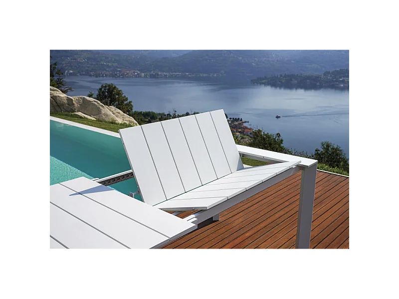 Tavolo Nettuno Allungabile 200/300 X 100 Cm - Allungo Con Gambe Scorrevoli - Bianco Moia