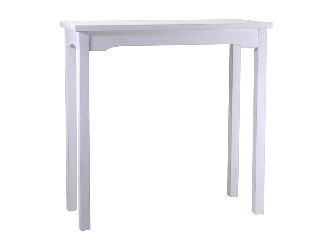 Tavolo esposizione legno nantes bianco rettangolare cm 154x46h100