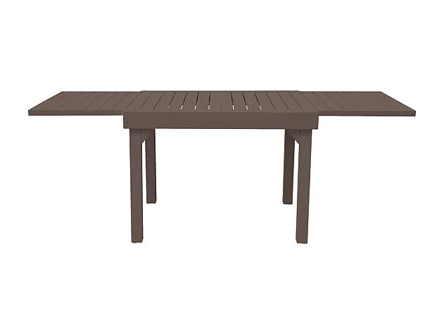 Tavolo Balcone Capannori MOIA 106/212x75 in alluminio chocolate