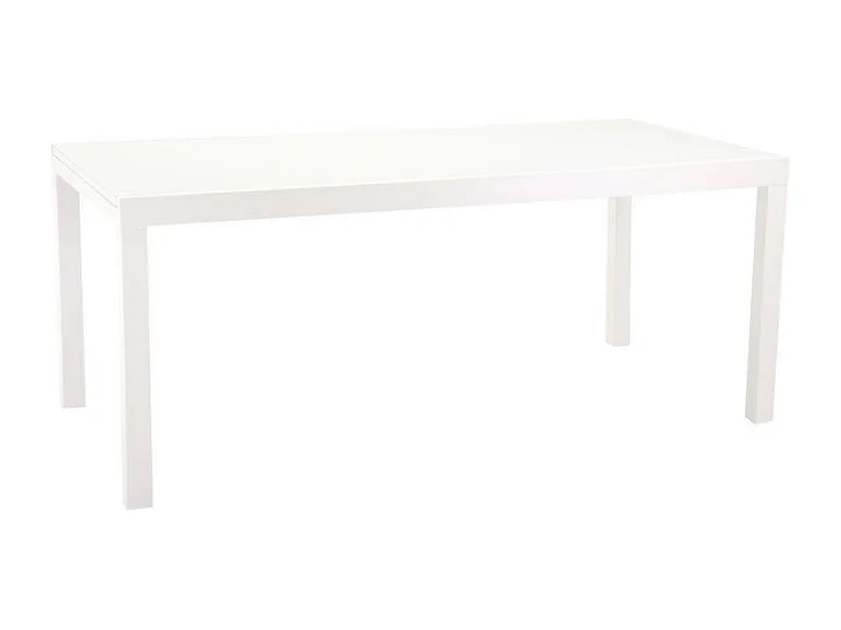 Tavolo alluminio boise bianco opaco allungabile cm 160/220x90h67,5/75