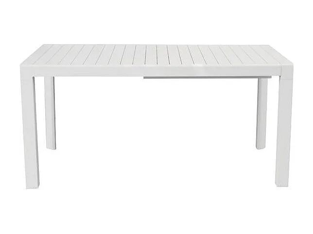 Tavolo Giacinto 100/150X150 Alluminio Bianco - Gambe Scorrevoli Moia