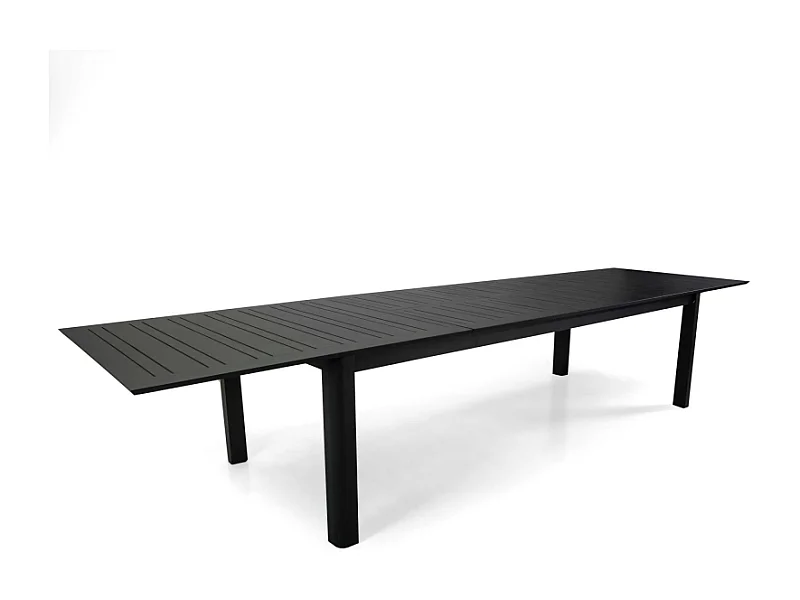 Tavolo alluminio allungabile Salomon antracite cm 266/331/396x110h75