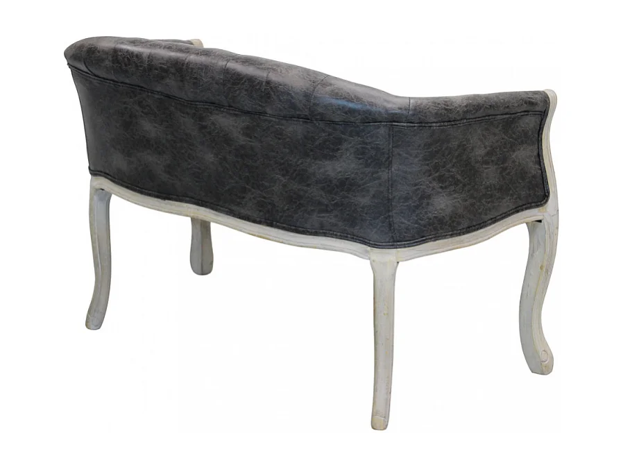 DIVANO COLEMAN IN ECOPELLE VINTAGE GRIGIO