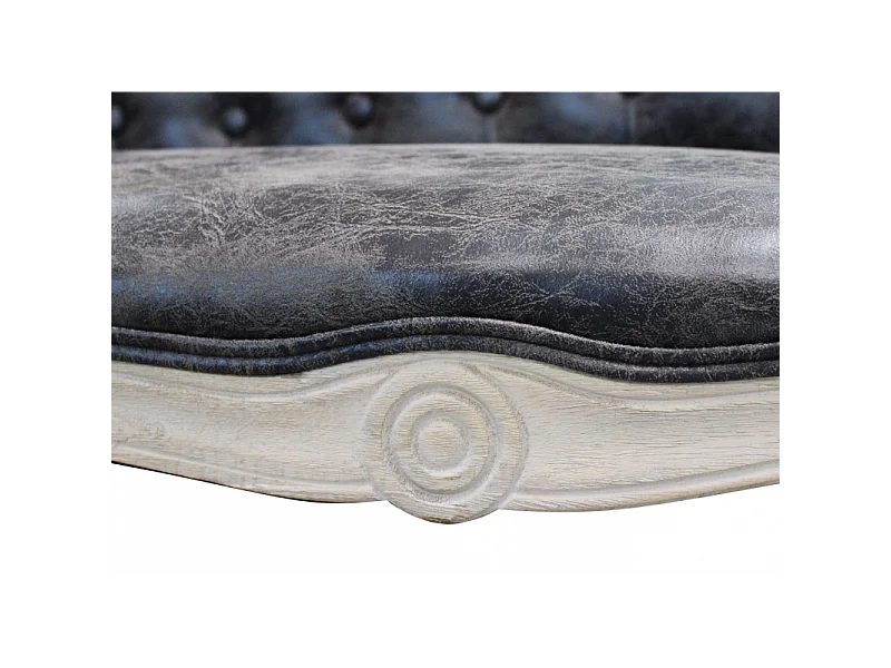 DIVANO COLEMAN IN ECOPELLE VINTAGE GRIGIO