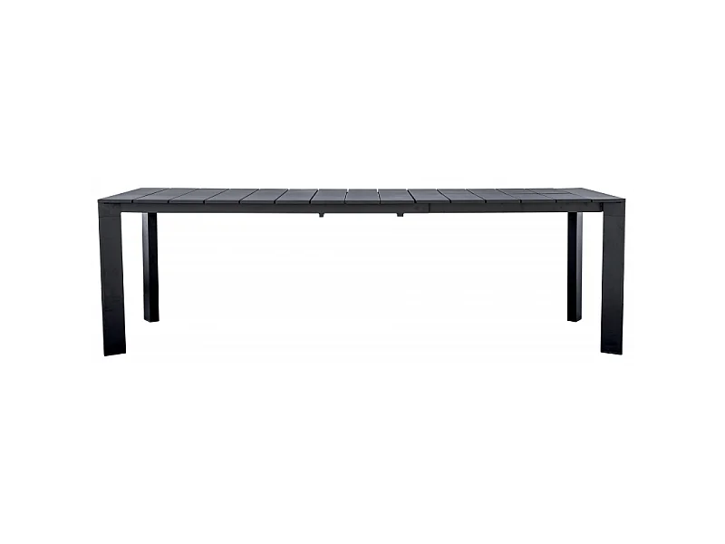 Tavolo Anzio Allungabile 165/250 X 90 Cm - Allungo Con Gambe Scorrevoli - Antracite Moia