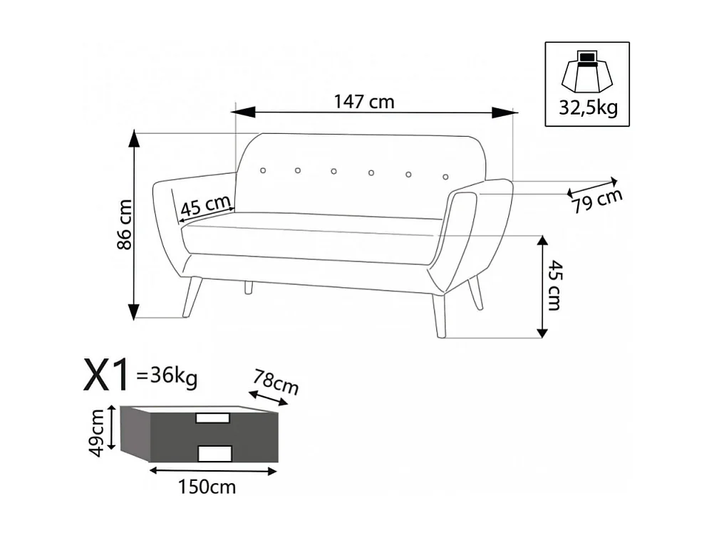 DIVANO 2 POSTI BURTON