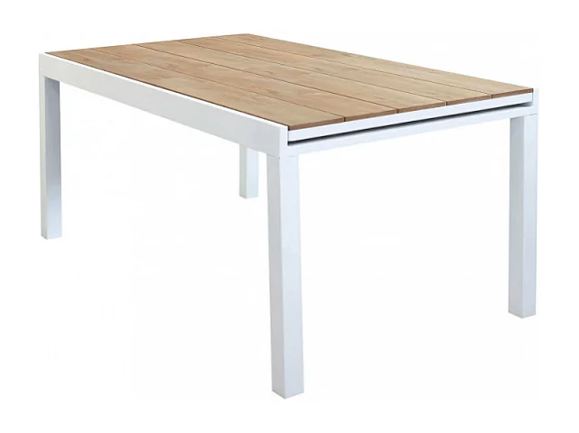 TISCH CAYMAN WEISS & BRAUN 200/300x95 cm