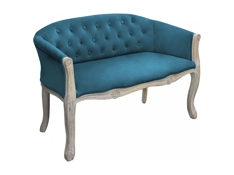 DIVANO COLEMAN IN VELLUTO BLU