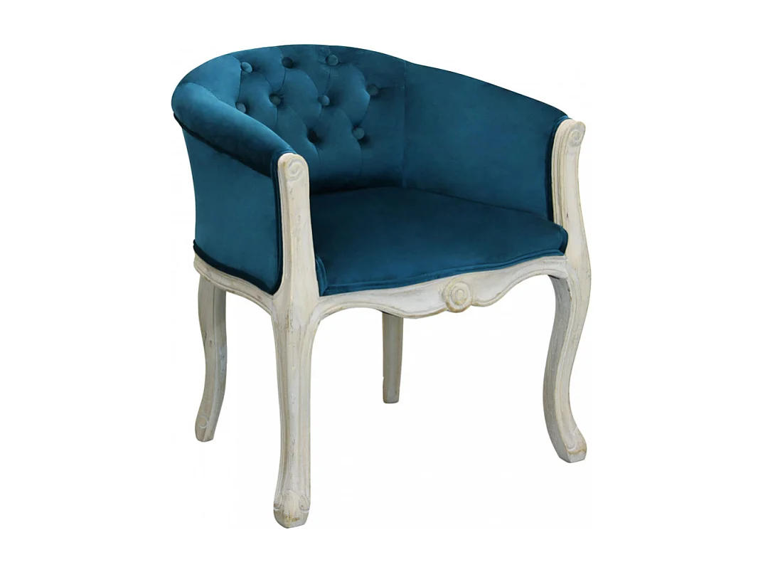 Set di 2 POLTRONE COREEN IN VELLUTO BLU