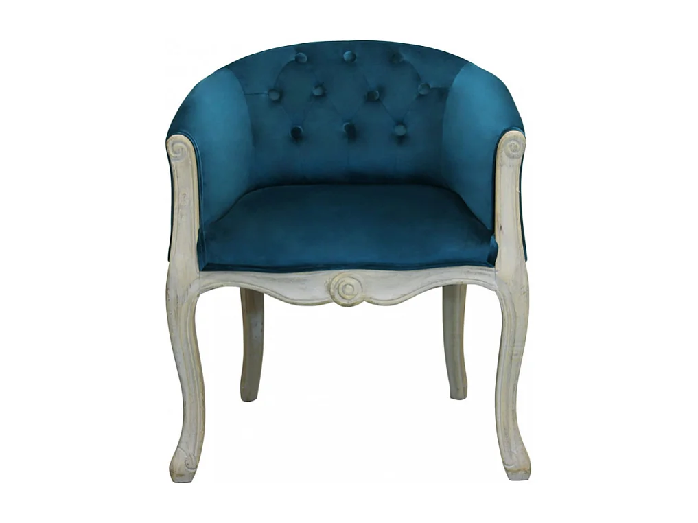 Set di 2 POLTRONE COREEN IN VELLUTO BLU