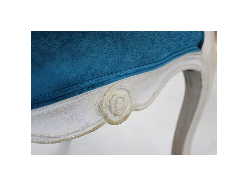 Set di 2 POLTRONE COREEN IN VELLUTO BLU