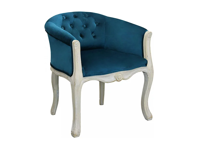 Set di 2 POLTRONE COREEN IN VELLUTO BLU