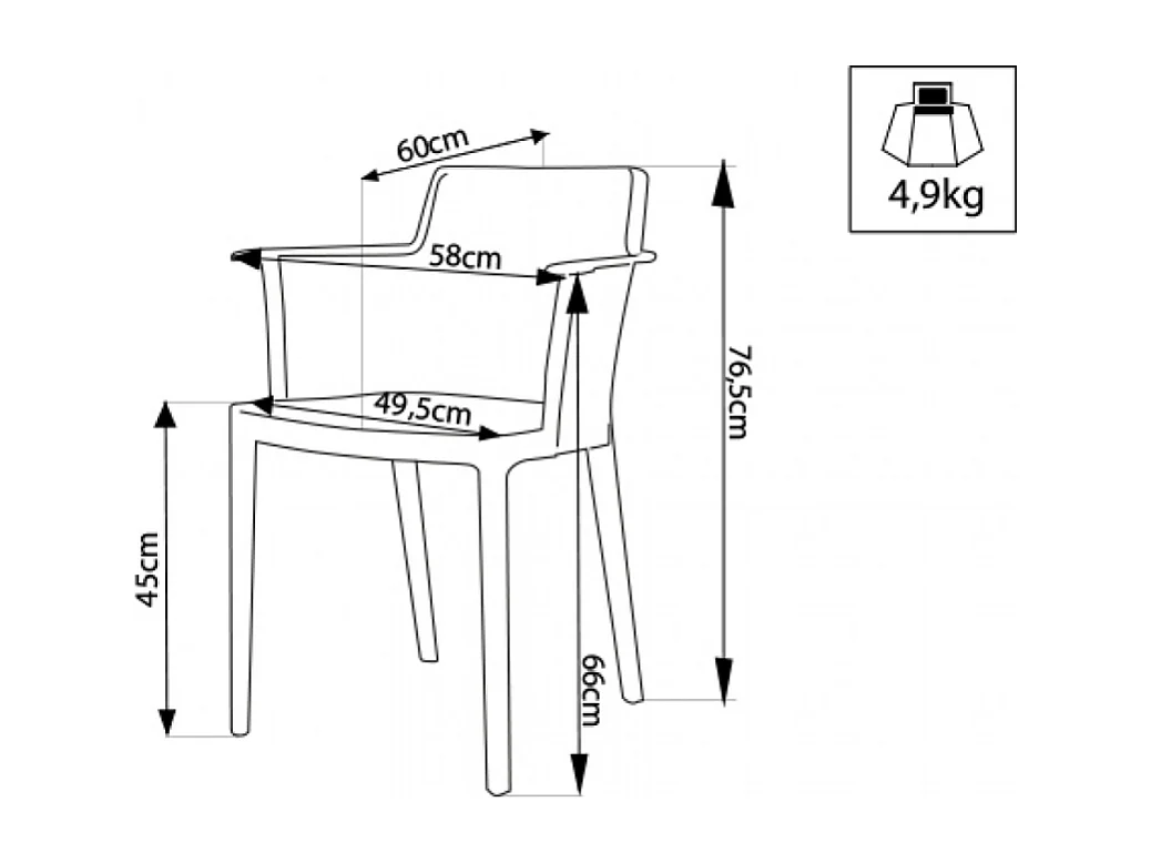 Set di 4 POLTRONE CATHY
