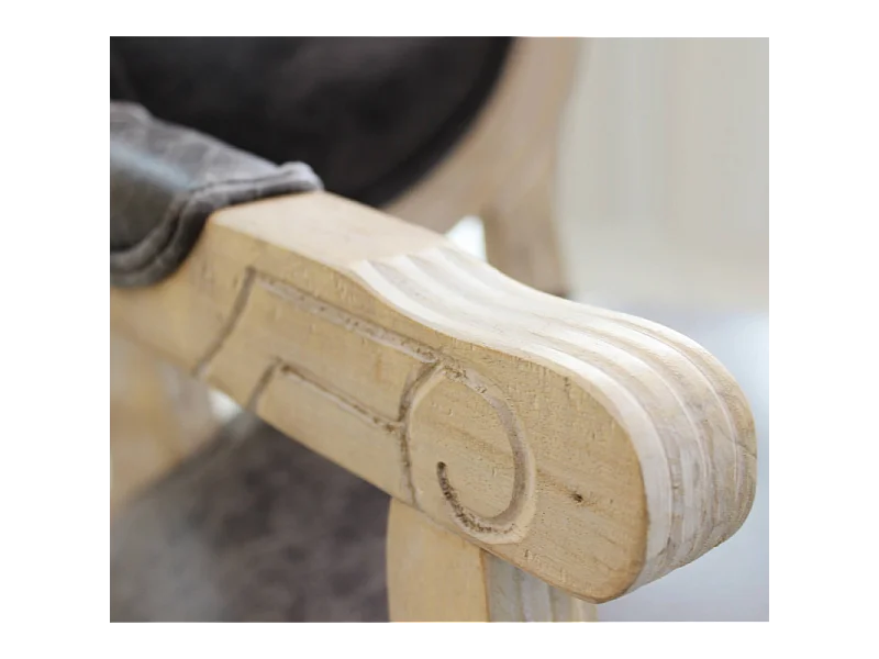 Set di 2 POLTRONE CONSTANCE IN ECOPELLE NERA