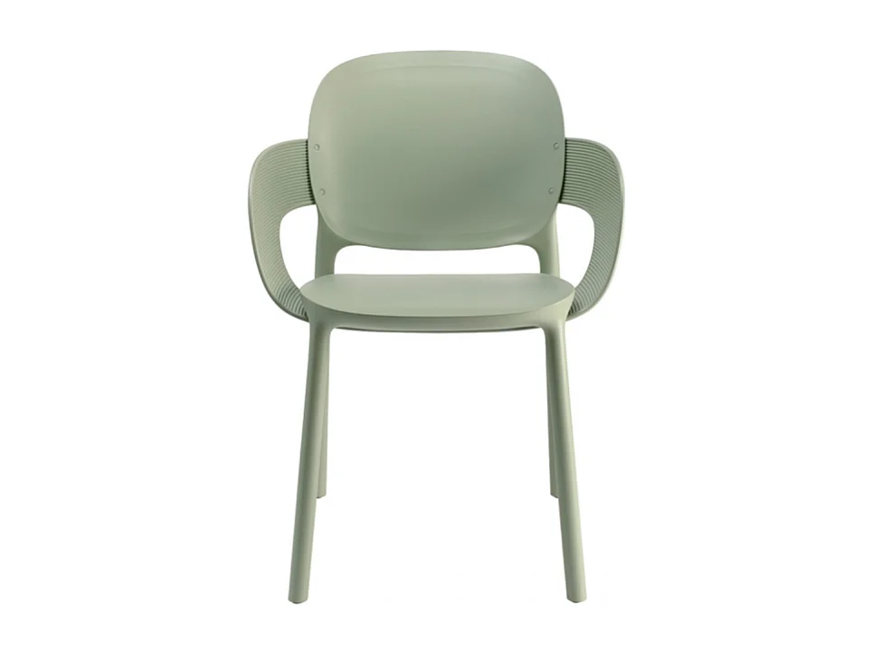 SET 4 POLTRONE HUG TECNOPOLIMERO DA POST CONSUMO INDUSTRIALE SCAB DESIGN - VERDE SALVIA 58