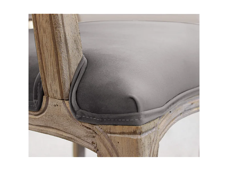 Set di 2 POLTRONE CHARLENE IN VELLUTO TAUPE