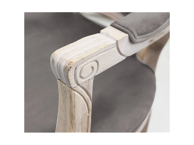 Set di 2 POLTRONE CHARLENE IN VELLUTO TAUPE