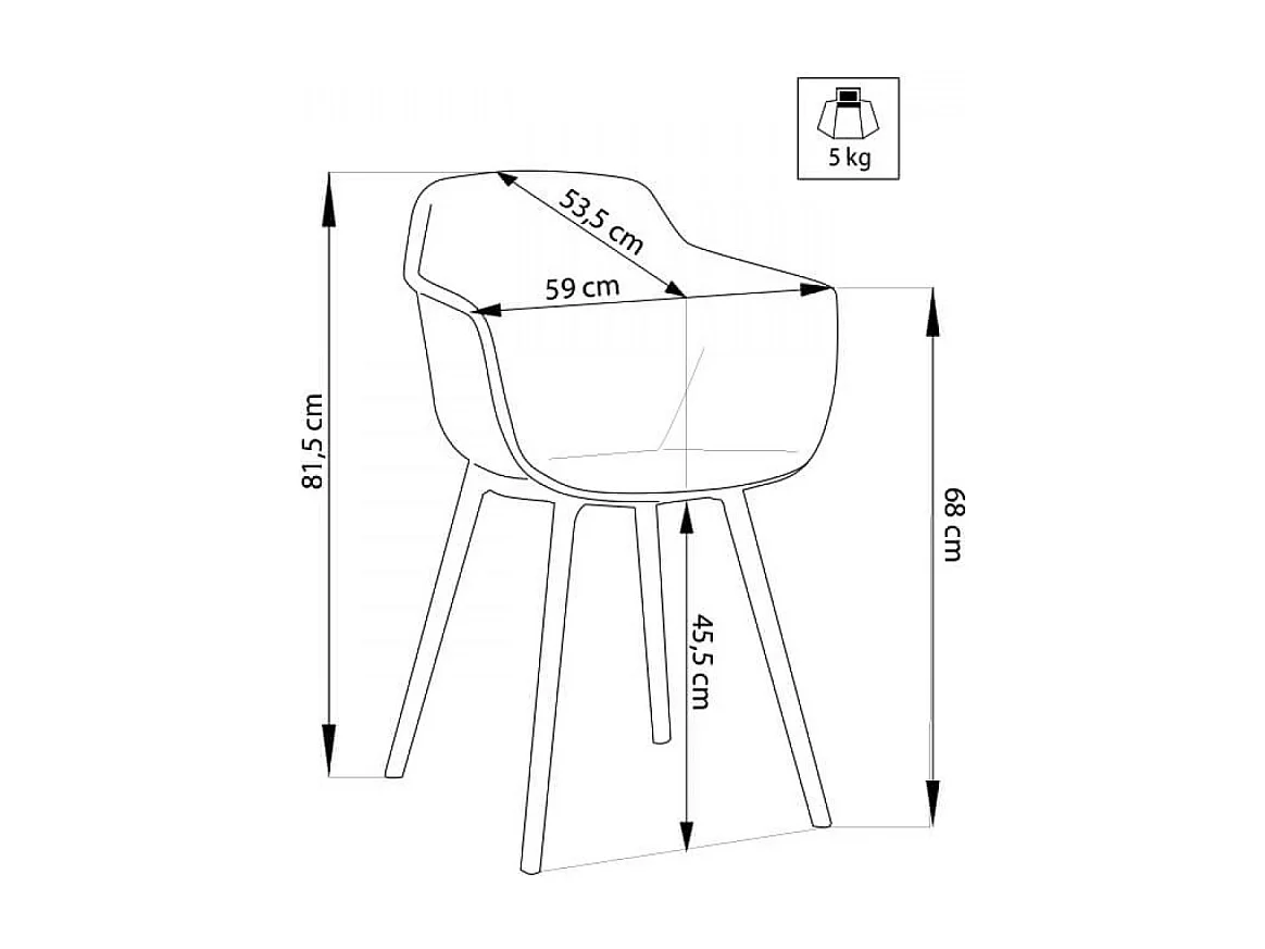 Set di 4 POLTRONE VANNES
