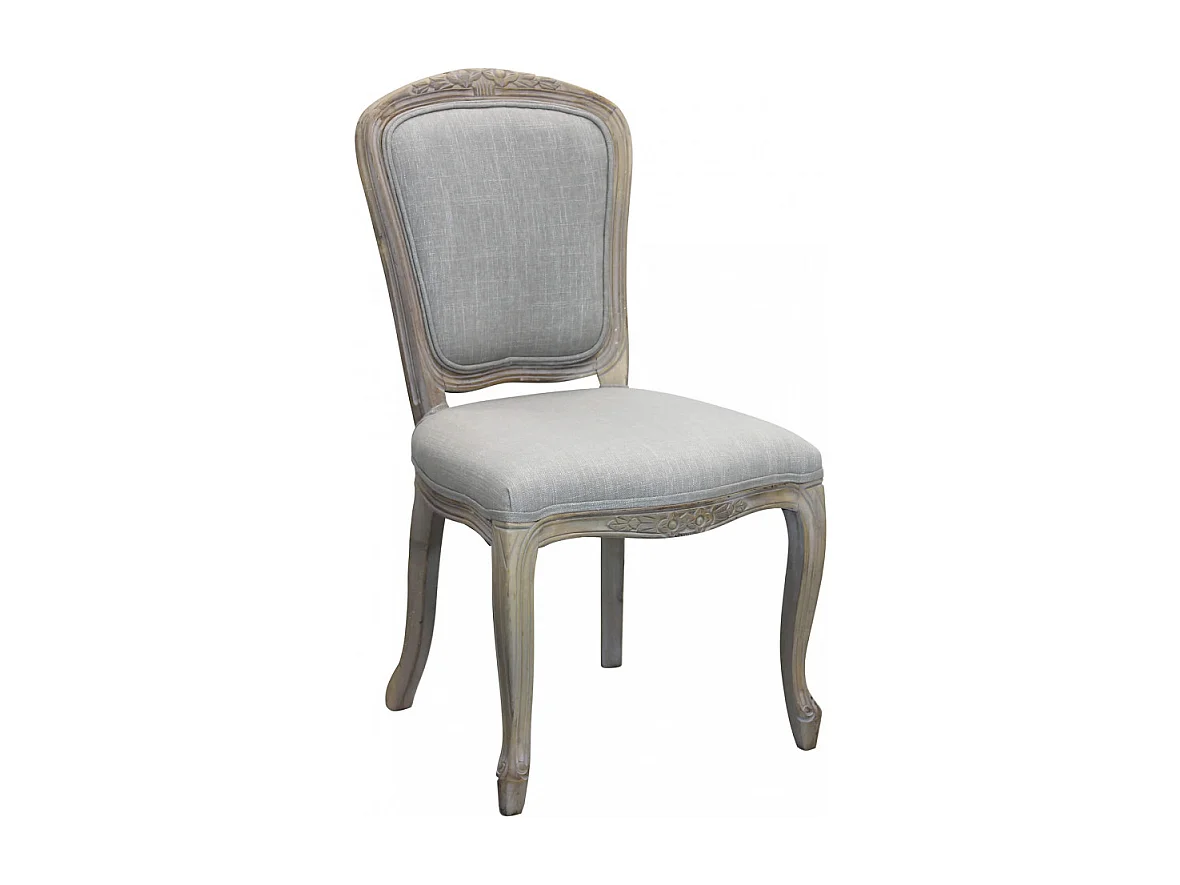 Set di 2 SEDIE ROMY IN TESSUTO GRIGIO