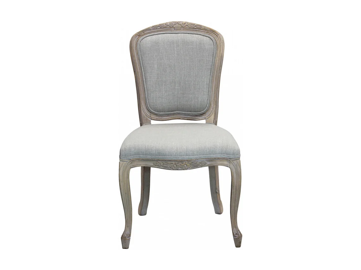 Set di 2 SEDIE ROMY IN TESSUTO GRIGIO