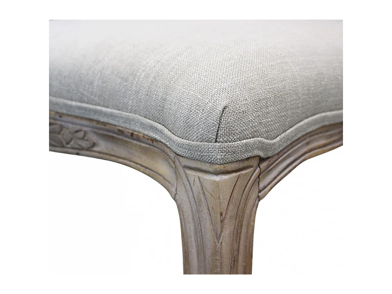 Set di 2 SEDIE ROMY IN TESSUTO GRIGIO