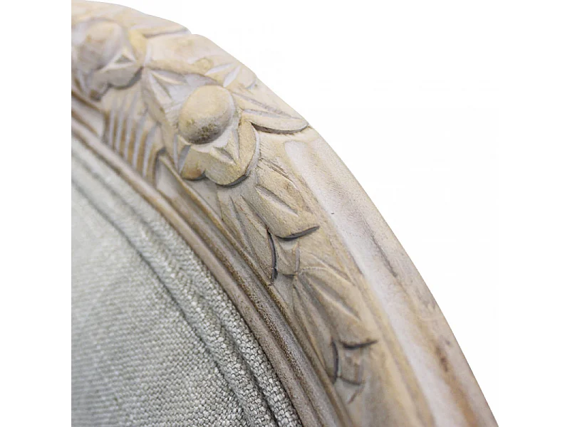 Set di 2 SEDIE ROMY IN TESSUTO GRIGIO