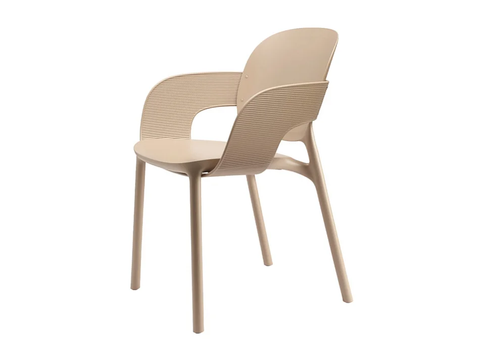 SET 4 POLTRONE HUG TECNOPOLIMERO DA POST CONSUMO INDUSTRIALE SCAB DESIGN - Tortora 15