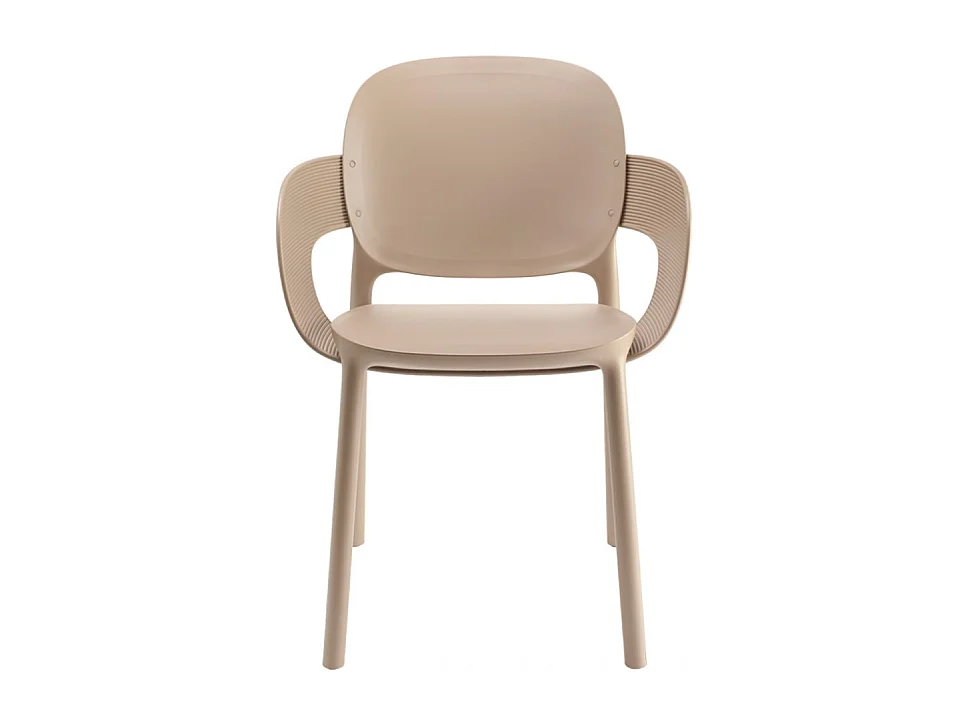 SET 4 POLTRONE HUG TECNOPOLIMERO DA POST CONSUMO INDUSTRIALE SCAB DESIGN - Tortora 15