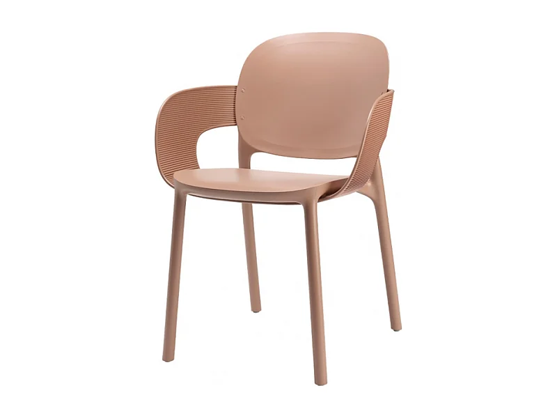 SET 4 POLTRONE HUG TECNOPOLIMERO DA POST CONSUMO INDUSTRIALE SCAB DESIGN - CARAMEL 17