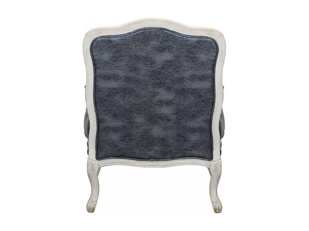 POLTRONA CHRISTY IN ECOPELLE VINTAGE GRIGIO