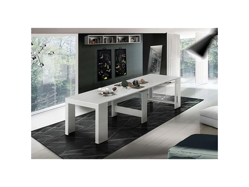 Console Estendibile Pratika – 52cm fino a 3 metri – Larice Bianco