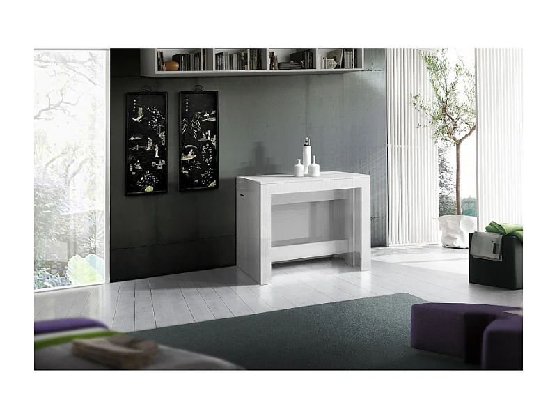 Console Estendibile Pratika – 52cm fino a 3 metri – Larice Bianco