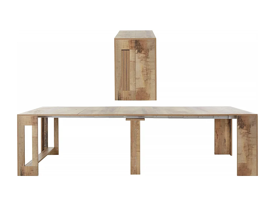 Console Estendibile Pratika – 52cm fino a 3 metri – Acero