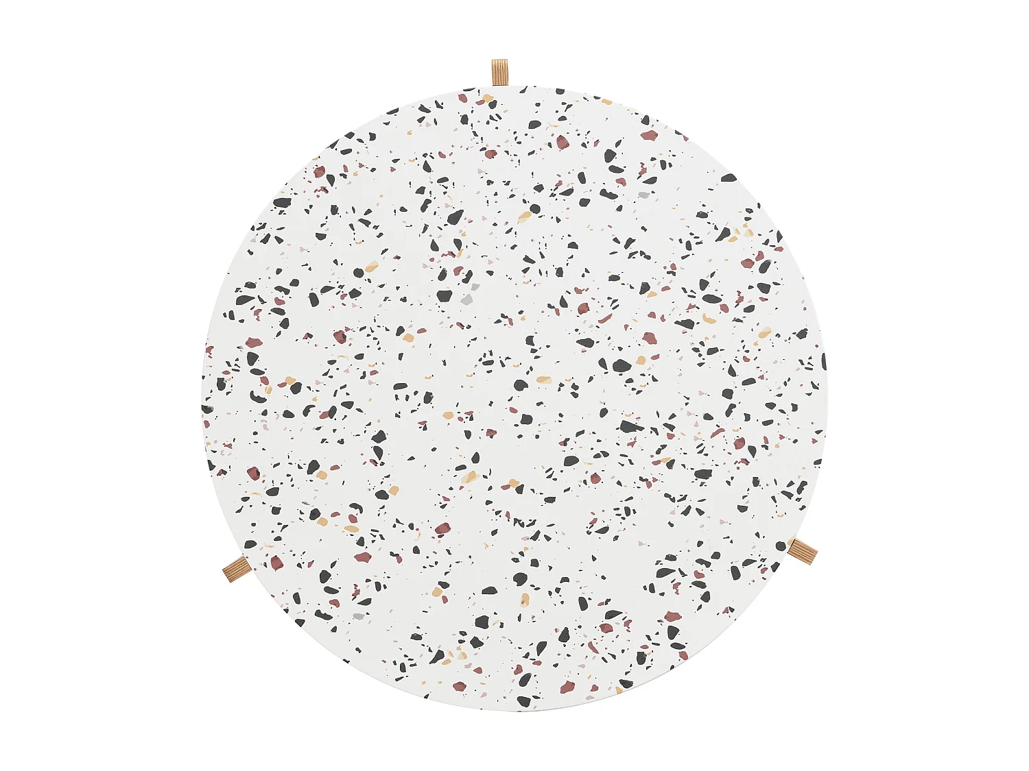 Conjunto de 2 mesas de centro encaixáveis, mesa de centro redonda 70/50 cm, mesa de centro de madeira para sala de estar