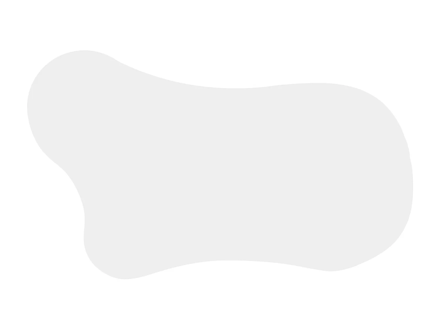 Mesa de centro en forma de nube con cajones curvos, compartimentos de almacenamiento abiertos, color blanco