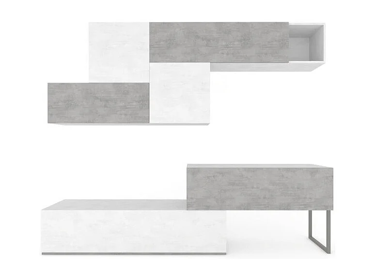 Composizione H202 L247 Ossido Bianco cm 247x45x202h - Sarmog