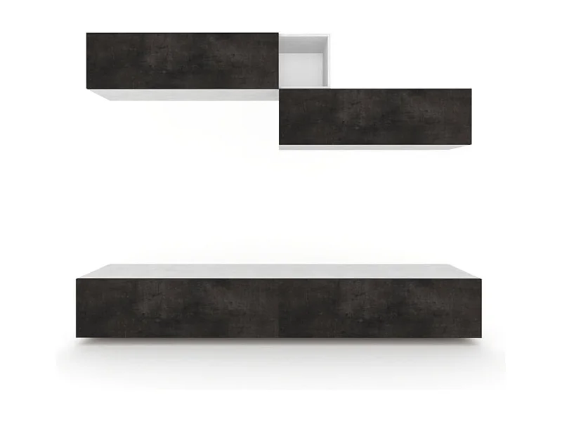 Composizione H194 L249 Ossido Bianco cm 249x45x194h - Sarmog